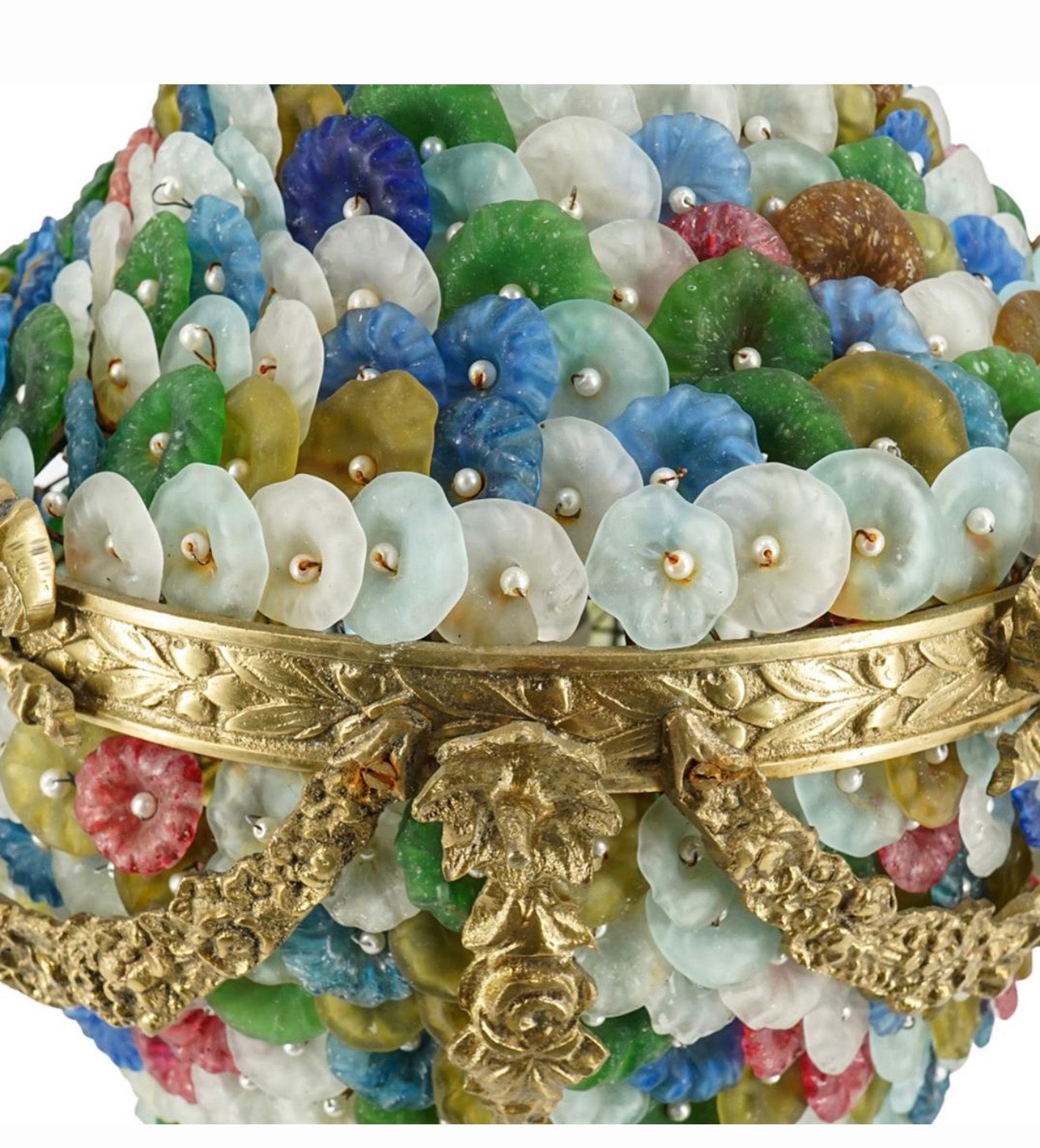 Murano Polychrome Egg Chandelier
