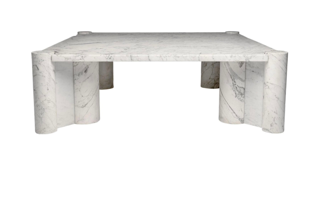 Gas Aulenti Jumbo Carrare Knoll Coffee Table